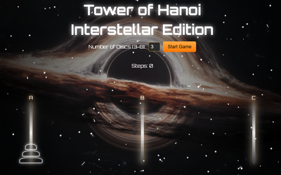 Tower of Hanoi - Interstellar Edition